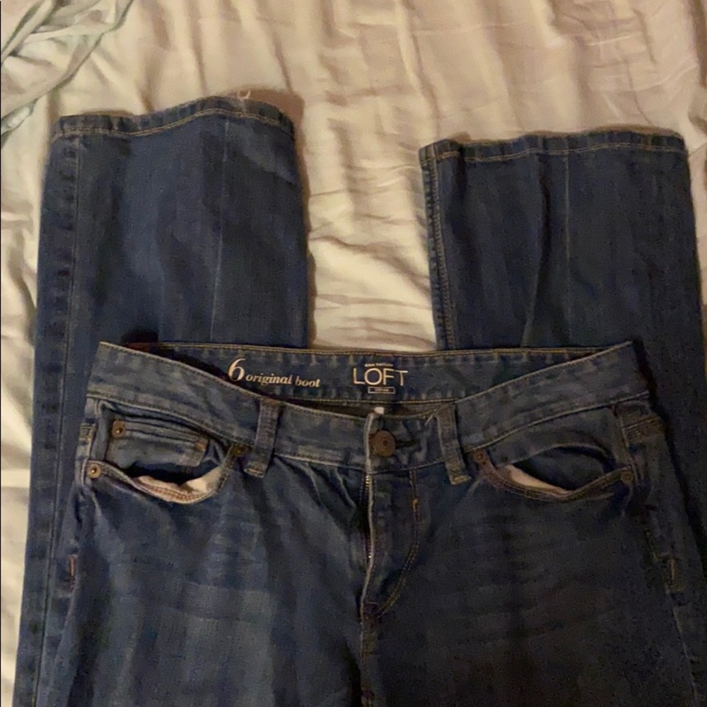 Boot cut Loft jeans!